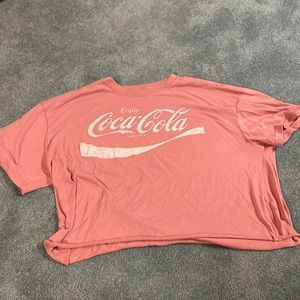 Coca-Cola branded cropped T-Shirt, Size Large